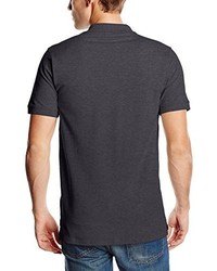 dunkelgraues Polohemd von Selected Homme