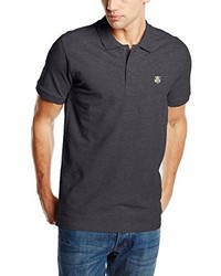 dunkelgraues Polohemd von Selected Homme