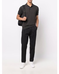 dunkelgraues Polohemd von Brioni