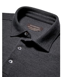 dunkelgraues Polohemd von Zegna