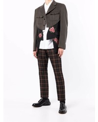 dunkelgraues Sakko mit Flicken von Comme Des Garcons Homme Plus