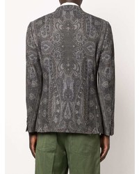 dunkelgraues Sakko mit Paisley-Muster von Etro