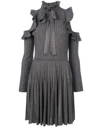 dunkelgraues Strick Kleid von Elie Saab