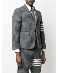 dunkelgraues Strick Sakko von Thom Browne