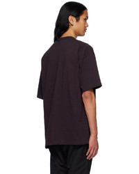 dunkelgraues Strick T-Shirt mit einem Rundhalsausschnitt von Comme des Garcons Homme