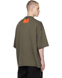 dunkelgraues Strick T-Shirt mit einem Rundhalsausschnitt von N. Hoolywood