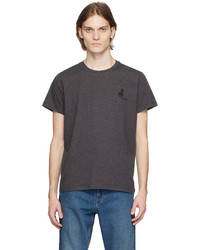 dunkelgraues Strick T-Shirt mit einem Rundhalsausschnitt von Isabel Marant
