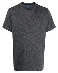 dunkelgraues Strick T-Shirt mit einem Rundhalsausschnitt von Polo Ralph Lauren