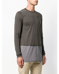 dunkelgraues Sweatshirt von Rick Owens DRKSHDW