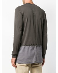 dunkelgraues Sweatshirt von Rick Owens DRKSHDW