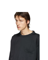 dunkelgraues Sweatshirt von Lemaire