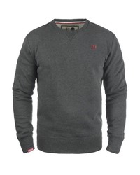 dunkelgraues Sweatshirt von Solid