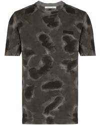 dunkelgraues Mit Batikmuster T-Shirt mit einem Rundhalsausschnitt von 1017 Alyx 9Sm