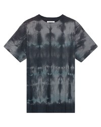 dunkelgraues Mit Batikmuster T-Shirt mit einem Rundhalsausschnitt von John Elliott