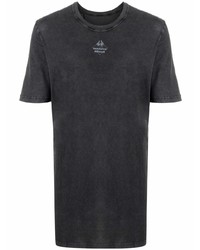 dunkelgraues T-Shirt mit einem Rundhalsausschnitt von 11 By Boris Bidjan Saberi