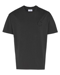 dunkelgraues T-Shirt mit einem Rundhalsausschnitt von 7 days active