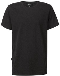 dunkelgraues T-Shirt mit einem Rundhalsausschnitt von A.P.C.
