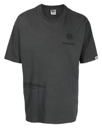 dunkelgraues T-Shirt mit einem Rundhalsausschnitt von AAPE BY A BATHING APE