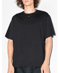 dunkelgraues T-Shirt mit einem Rundhalsausschnitt von Craig Green