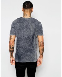 dunkelgraues T-Shirt mit einem Rundhalsausschnitt von Asos