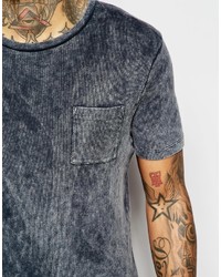 dunkelgraues T-Shirt mit einem Rundhalsausschnitt von Asos