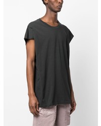 dunkelgraues T-Shirt mit einem Rundhalsausschnitt von Thom Krom