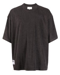 dunkelgraues T-Shirt mit einem Rundhalsausschnitt von Chocoolate