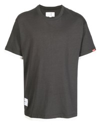 dunkelgraues T-Shirt mit einem Rundhalsausschnitt von Chocoolate
