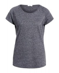 dunkelgraues T-Shirt mit einem Rundhalsausschnitt von Closed