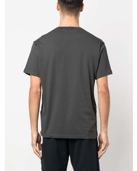dunkelgraues T-Shirt mit einem Rundhalsausschnitt von Stone Island