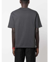 dunkelgraues T-Shirt mit einem Rundhalsausschnitt von Kiton