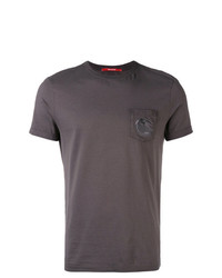 dunkelgraues T-Shirt mit einem Rundhalsausschnitt von CP Company