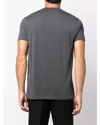 dunkelgraues T-Shirt mit einem Rundhalsausschnitt von Tom Ford