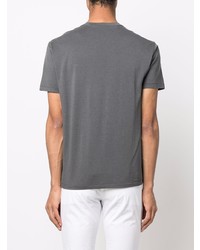 dunkelgraues T-Shirt mit einem Rundhalsausschnitt von Tom Ford