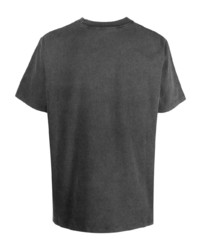 dunkelgraues T-Shirt mit einem Rundhalsausschnitt von Haikure