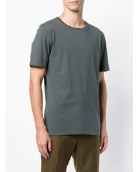 dunkelgraues T-Shirt mit einem Rundhalsausschnitt von Maison Margiela