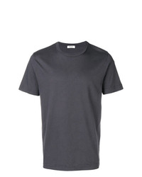 dunkelgraues T-Shirt mit einem Rundhalsausschnitt von Crossley