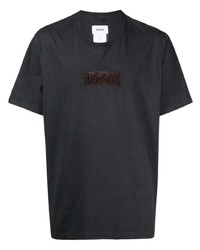 dunkelgraues T-Shirt mit einem Rundhalsausschnitt von Doublet