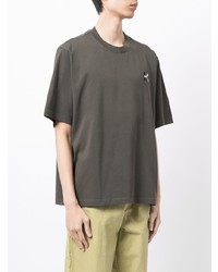 dunkelgraues T-Shirt mit einem Rundhalsausschnitt von Kenzo