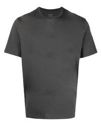 dunkelgraues T-Shirt mit einem Rundhalsausschnitt von Frame