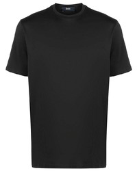 dunkelgraues T-Shirt mit einem Rundhalsausschnitt von Herno