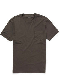 dunkelgraues T-Shirt mit einem Rundhalsausschnitt von J.Crew