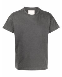 dunkelgraues T-Shirt mit einem Rundhalsausschnitt von Jeanerica