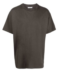 dunkelgraues T-Shirt mit einem Rundhalsausschnitt von John Elliott