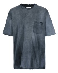 dunkelgraues T-Shirt mit einem Rundhalsausschnitt von John Elliott