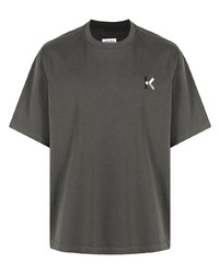 dunkelgraues T-Shirt mit einem Rundhalsausschnitt von Kenzo