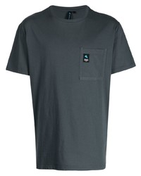 dunkelgraues T-Shirt mit einem Rundhalsausschnitt von Klättermusen
