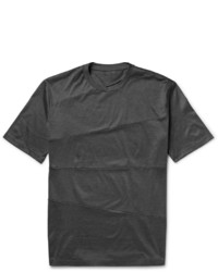 dunkelgraues T-Shirt mit einem Rundhalsausschnitt von Lanvin