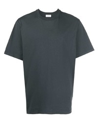 dunkelgraues T-Shirt mit einem Rundhalsausschnitt von Lemaire