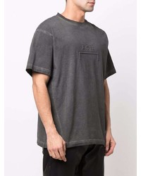 dunkelgraues T-Shirt mit einem Rundhalsausschnitt von A-Cold-Wall*